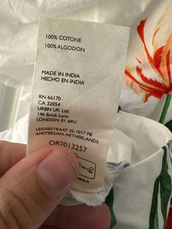 NWOT Anthropologie Floral Cotton Peplum Top - Picture 8 of 8